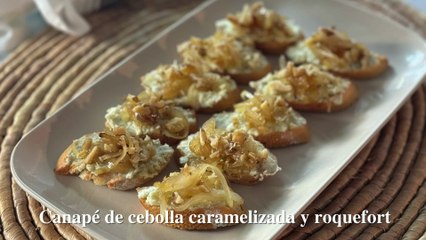 Deliciosos Canapés de Cebolla Caramelizada y Roquefort 🧀