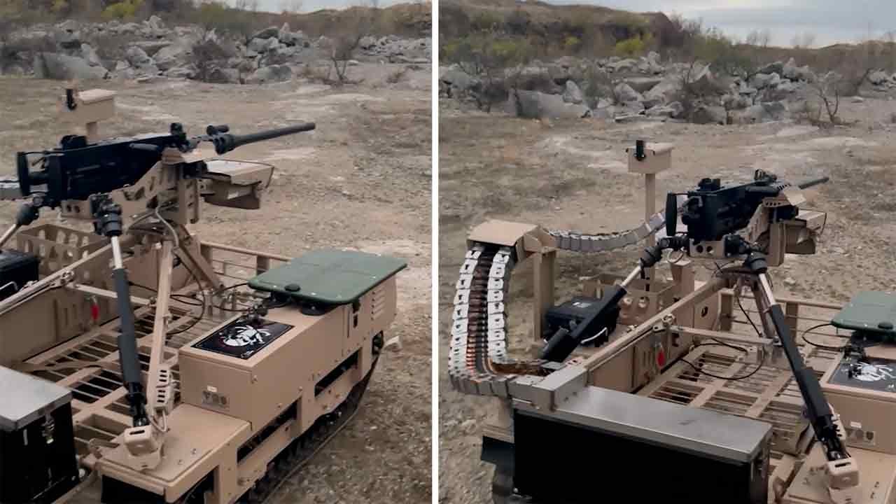ロシアの親ウクライナ戦闘員が重武装した地上ドローン「TerMIT」を使用