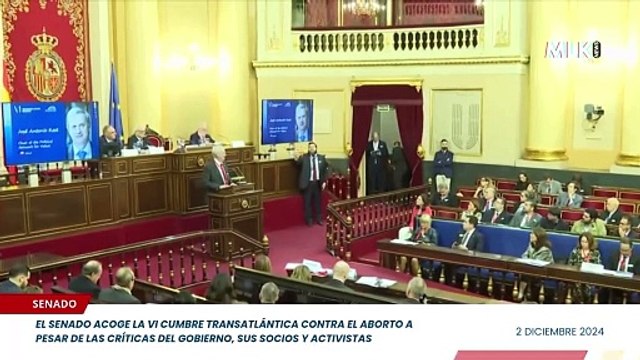 El Senado acoge la VI Cumbre Transatlántica contra el aborto a pesar de las críticas del Gobierno, sus socios y activistas
