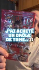 J’ai acheté un tome un peu étrange 👀 #OnePiece #OP #Luffy #Manga