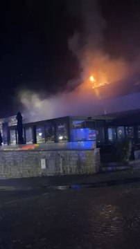 Incendie au niveau du restaurant dans l'hôtel Le Sanglier des Ardennes