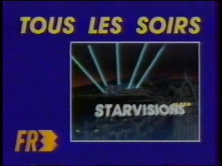 FR3 - 14 mai 1987 - Publicités - Bande-annonce - Soir 3 - Starvisions