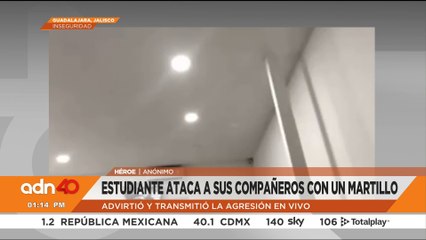 Estudiante ataca a sus compañeros con un martillo en Guadalajara, Jalisco
