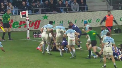 TOP 14 - Essai de Esteban CAPILLA (AB) - Aviron Bayonnais - Stade Français Paris