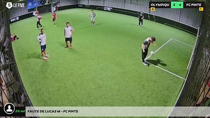 Faute de Lucas M - Fc Pinte