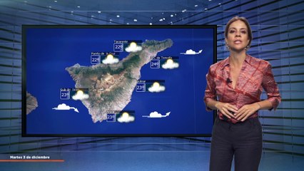 La previsión del tiempo en Canarias para el 3 de diciembre de 2024, en Atlántico Televisión.