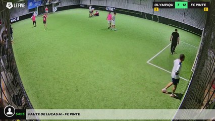 Faute de Lucas M - Fc Pinte