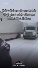 More than a dozen cars, trucks involved in pile-up on I-94 in Southwest Michigan
