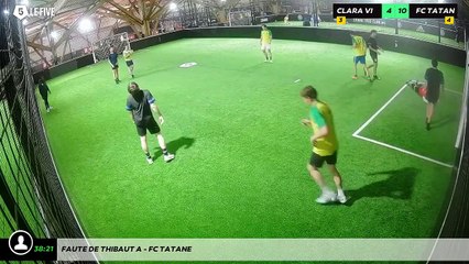 Faute de Thibaut A - Fc Tatane