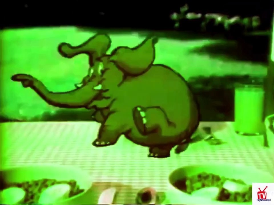 1970s Cocoa Krispies TV commercial - Paul Winchell as Tusk the elephant