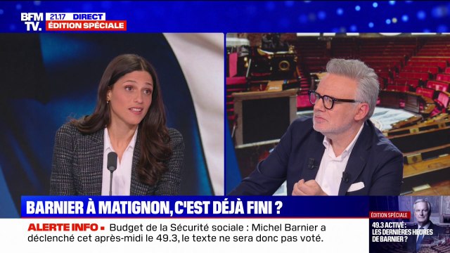 Éléonore Caroit (Renaissance): Il faut donner un budget à notre pays. C'est irresponsable de ne pas le faire