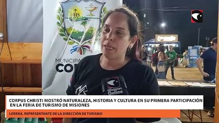 Corpus Christi mostró naturaleza, historia y cultura en su primera participación en la Feria de Turismo de Misiones