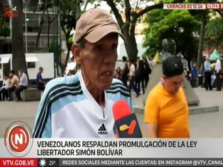 Caracas | Pueblo venezolano respalda promulgación de la Ley Libertador Simón Bolívar