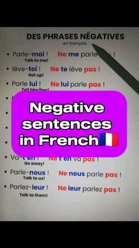 Negative sentences in French 🇨🇵|Learn and speak french with Alain and Moh