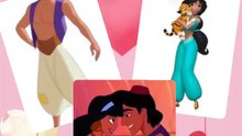 Disney couple Aladdin and jasmine blah blah blah