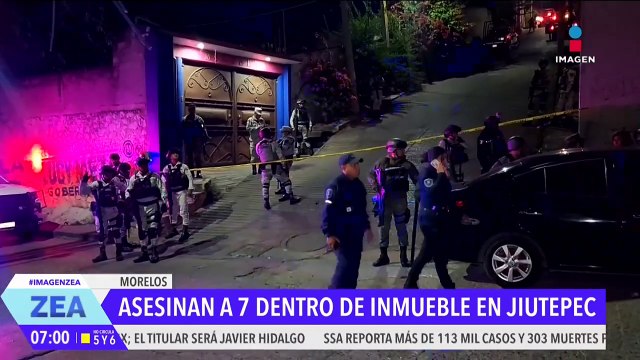 Sujetos armados asesinan a 7 personas en Jiutepec, Morelos