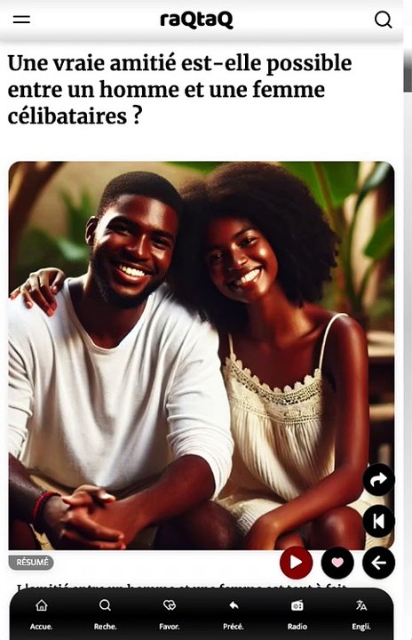 Une vraie amitié est-elle possible entre un homme et une femme célibataires ?