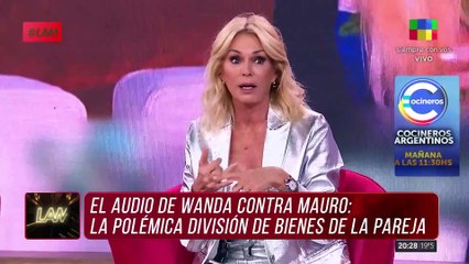 El AUDIO de Wanda contra Mauro: POLÉMICA por la división de bienes