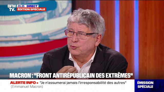 Éric Coquerel (LFI) à propos du bloc central: Comment voulez-vous faire une coalition commune avec des gens qui ont organisé une obstruction pour que l'on n'abroge pas la réforme des retraites?