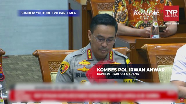 [FULL] Kapolrestabes Semarang Tunjukkan CCTV Polisi Tembak Siswa saat Rapat Bersama Komisi III DPR