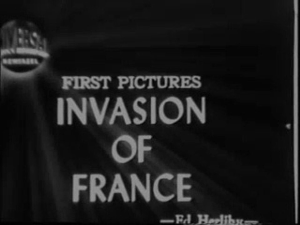 First Pictures Invasion of France, (1944)