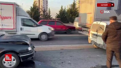 Kayseri'de 3 aracın karıştığı zincirleme kaza