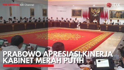 Prabowo Apresiasi Kinerja Kabinet Merah Putih
