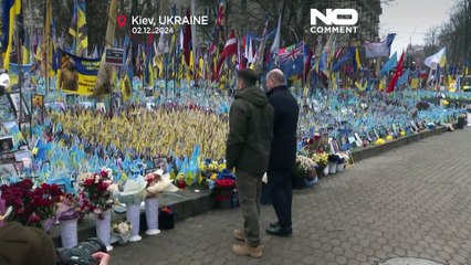 NO COMMENT: El homenaje de Zelenski y Scholz a los soldados caídos en la guerra de Ucrania