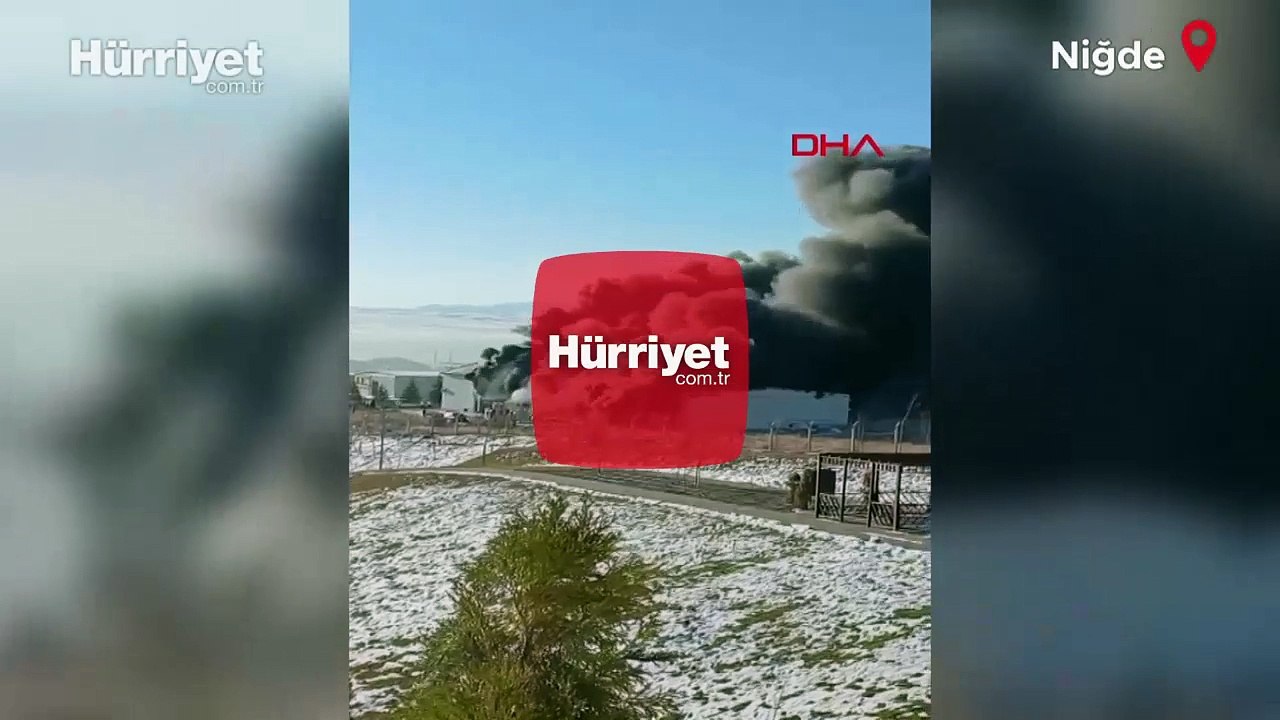 Niğde Organize Sanayi Bölgesi’ndeki bir fabrikada yangın