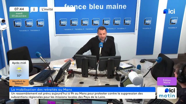 L'invité de la redaction : Dominique Hertz, secrétaire départemental CGT des retraités en Sarthe