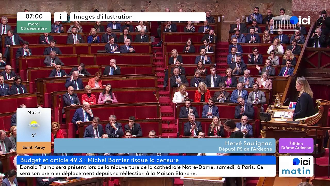 03/12/2024 - ICI Matin France Bleu Drôme Ardèche en vidéo