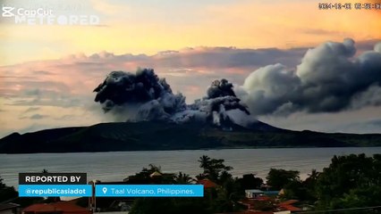 Potente pulso freomagnético del Volcán Taal en Filipinas.