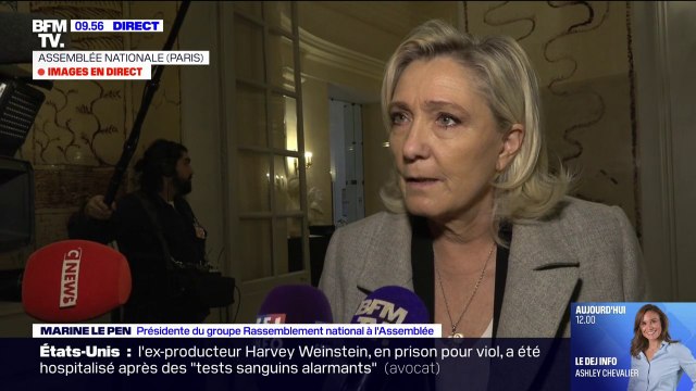 La gauche se propose et le RN dispose : Marine Le Pen évoque le vote des motions de censure contre le gouvernement Barnier