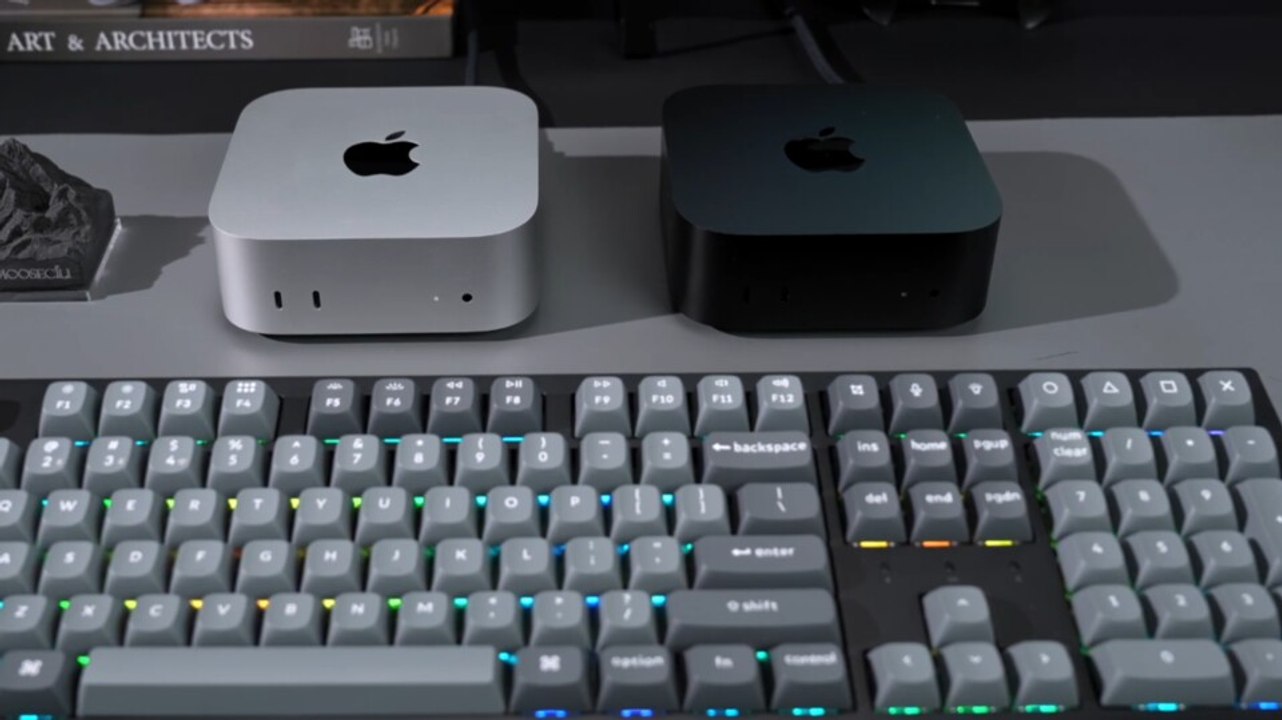 Keychron zeigt, wie der mac mini in schwarz aussehen würde