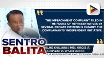 Palasyo, iginiit na walang kinalaman si PBBM sa impeachment complaint vs. VP Sara Duterte