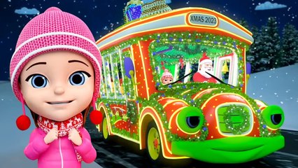 Wheels On The Bus : Christmas Song and Fun Xmas Rhyme for Kids