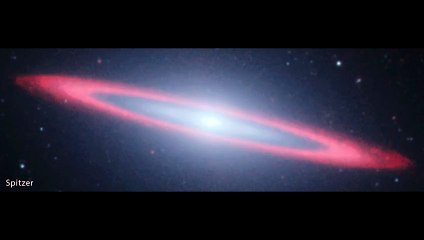 La galaxia del Sombrero desde diferentes puntos de vista