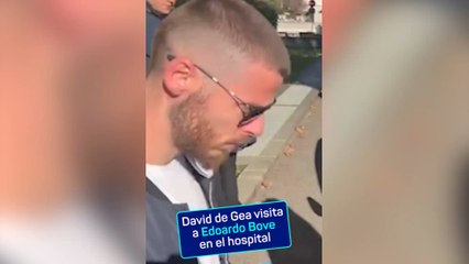 El vídeo de De Gea visitando a Bove en el hospital