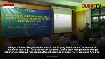 Percepat Turunkan Stunting, DPPKB Kabupaten Sukabumi Adakan Rakor Evaluasi Tim Pendamping Keluarga