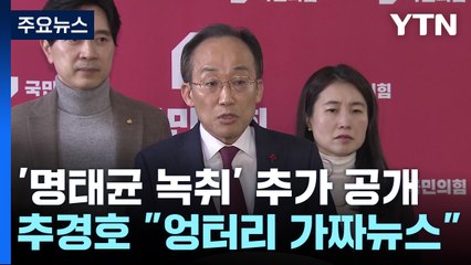 "추경호 20개" "엉터리 가짜뉴스"...'명태균 녹취' 진실공방 / YTN