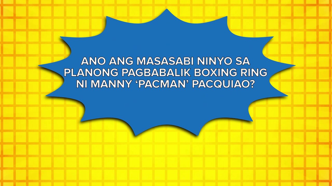 QUESTION OF THE DAY: Ano ang masasabi n'yo sa p...