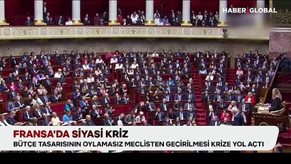 Fransa'da siyasi kriz: Bütçe tasarısının oylamasız meclisten geçirilmesi krize yol açtı