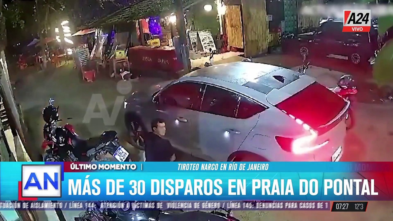 Un violento tiroteo en un bar de Praia do Pontal, cerca de Río de Janeiro, dejó al menos dos muertos y varios heridos, entre ellos un argentino