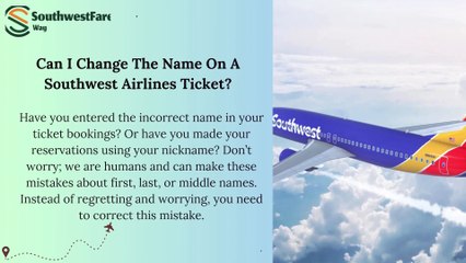 Southwest Airlines Name Change