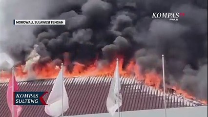 Kantor KPU Morowali Terbakar