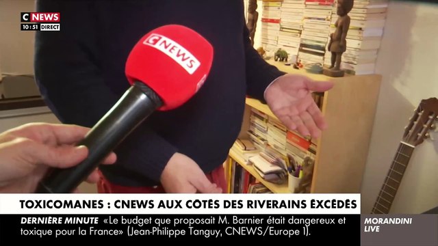 Toxicomanes - Excédé, un riverain du 10e arrondissement de Paris témoigne dans Morandini Live : Ils agressent des personnes âgées. Beaucoup de gens ont peur. Le maire ne fait rien - Regardez