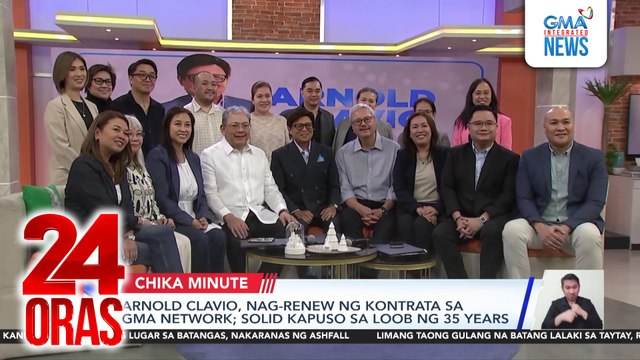 Arnold Clavio, nag-renew ng kontrata sa GMA Network; Solid Kapuso sa loob ng 35 years | 24 Oras