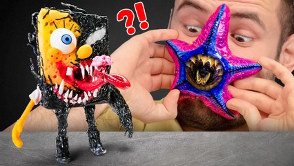 Scary Spongebob! Venom vs Transformers 😱🍍This Cosplay Battle Is Wild!