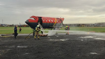 Exercice de secours à l'aéroport de Charleroi