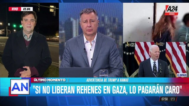 🔴 CONFLICTO EN MEDIO ORIENTE: ADVERTENCIA DE DONALD TRUMP A HAMAS